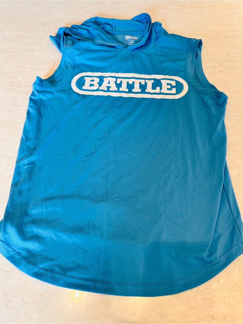 Men's Sleeveless Light Action Hoodie - Blue